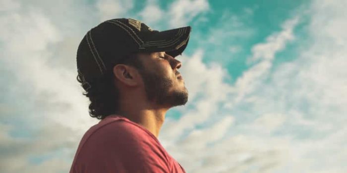 man standing outside