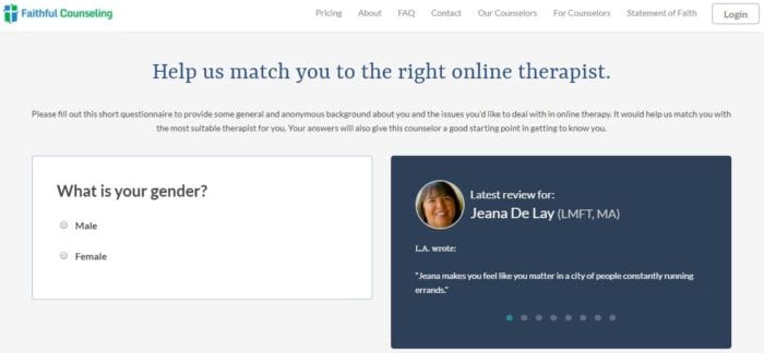 Faithful Counseling Survey
