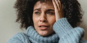 woman crying