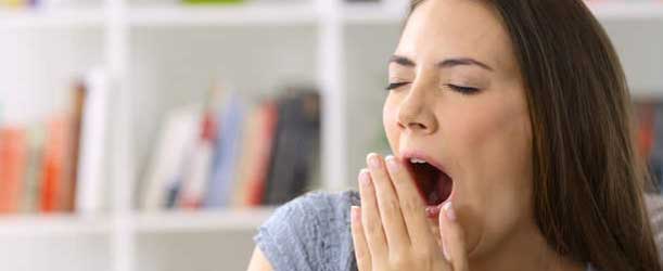 yawning woman