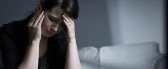 Lady with a headache