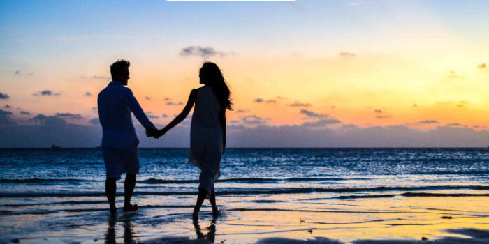 couple on the beach