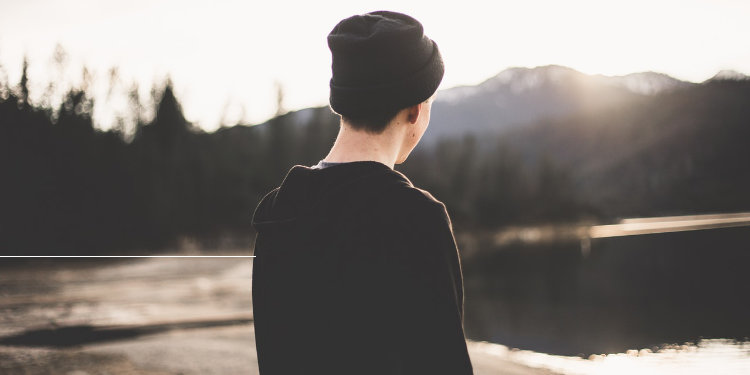 sociopath staring at lake