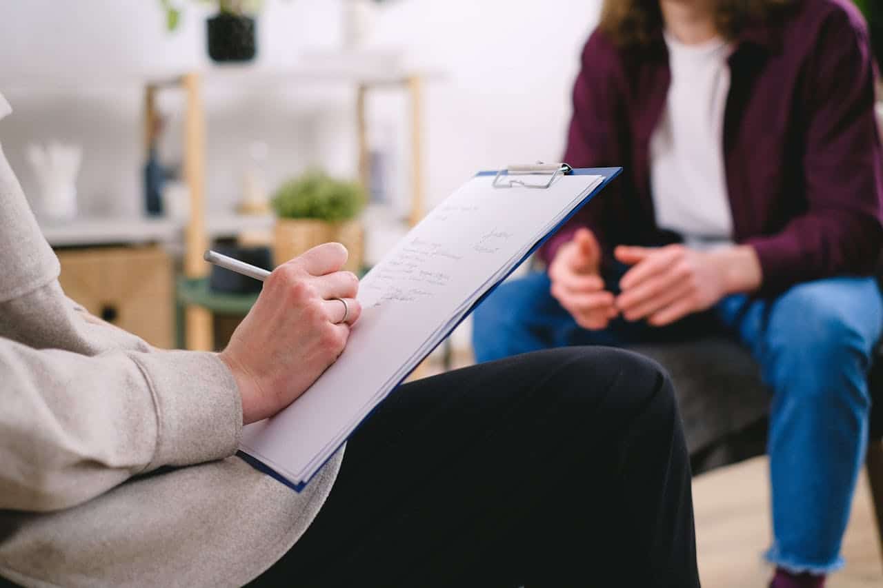 Psychiatric consultation session