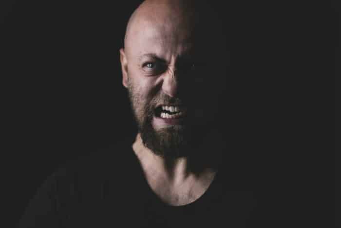 An angry person