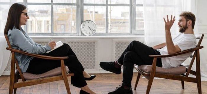 a man in therapy